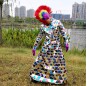 Mix color mirror dress costume for girl performance